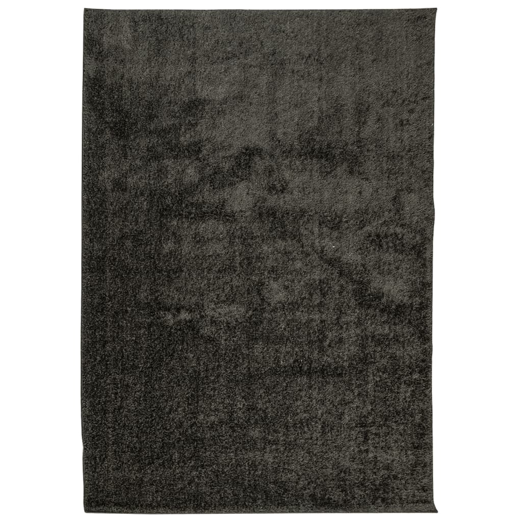 Tepih ISTAN visokih vlakana sjajni izgled antracit 120 x 170 cm