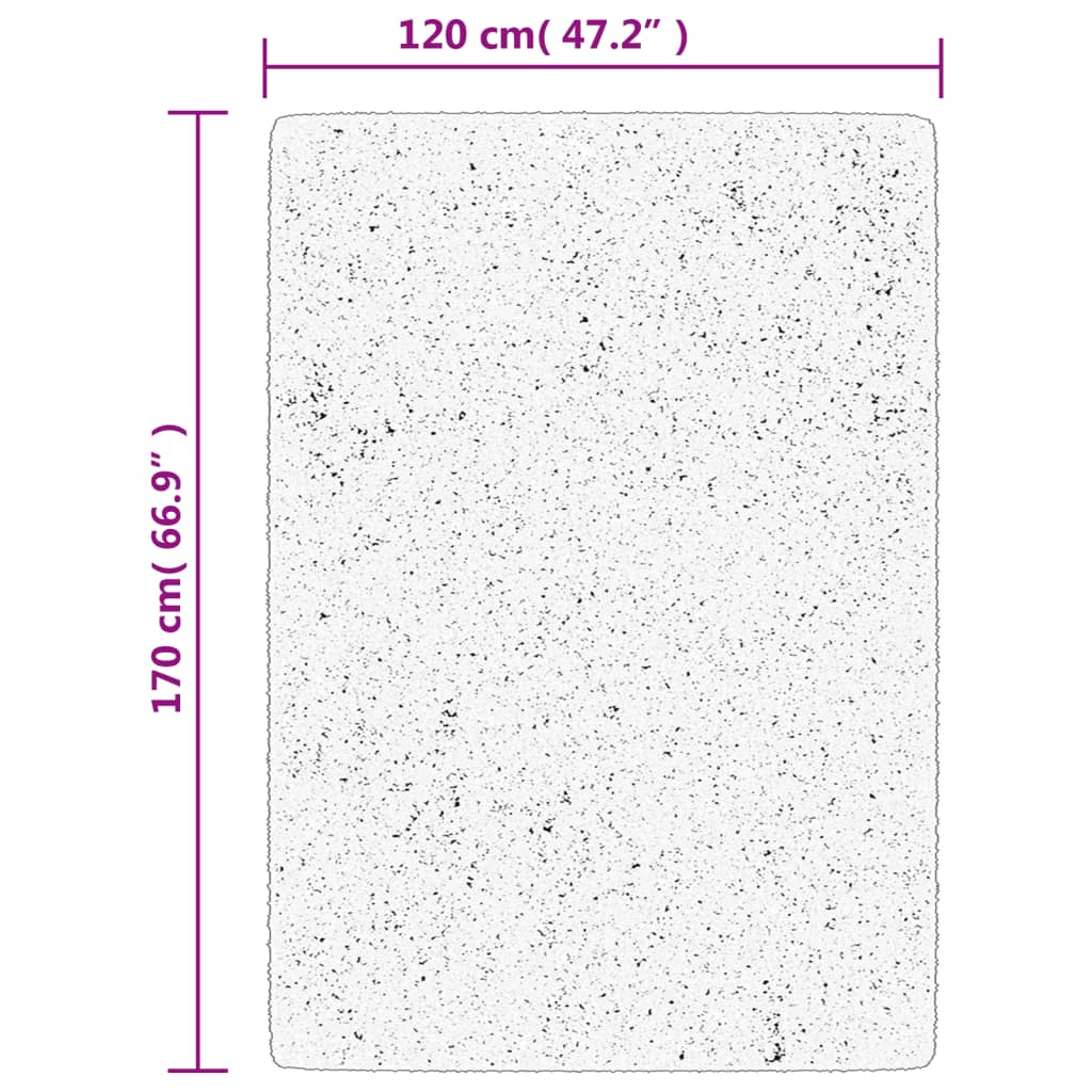 Tepih ISTAN visokih vlakana sjajni izgled antracit 120 x 170 cm