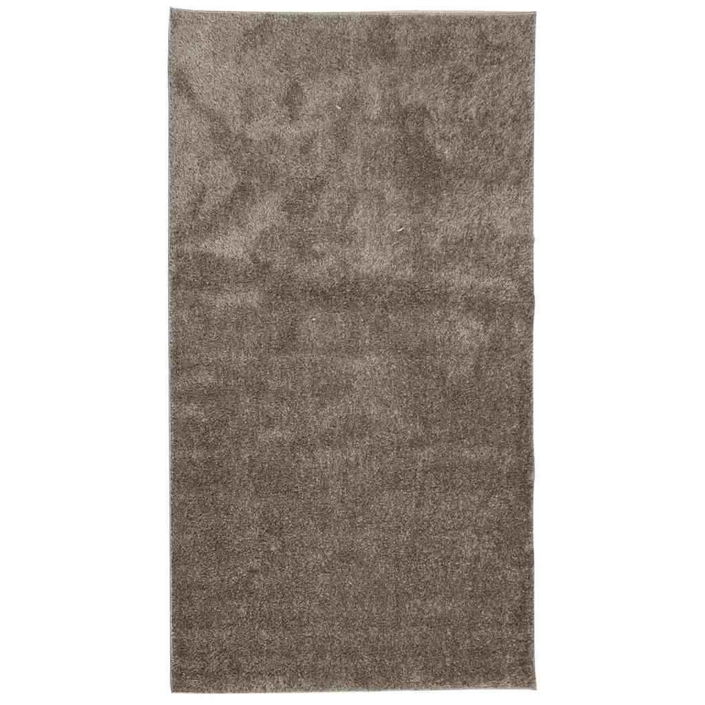 Tepih ISTAN s visokim vlaknima sjajni izgled sivi 80 x 150 cm