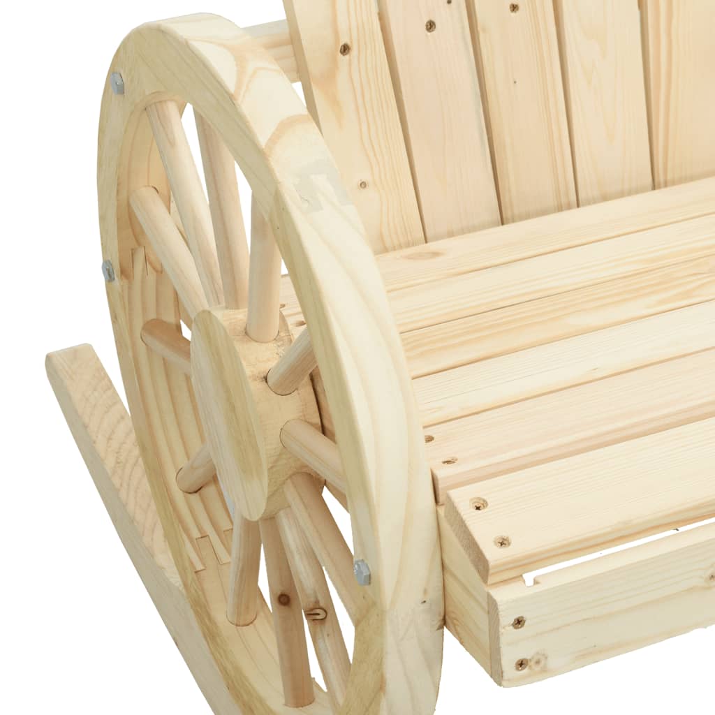 Stolice za ljuljanje Adirondack 2 kom od masivne jelovine
