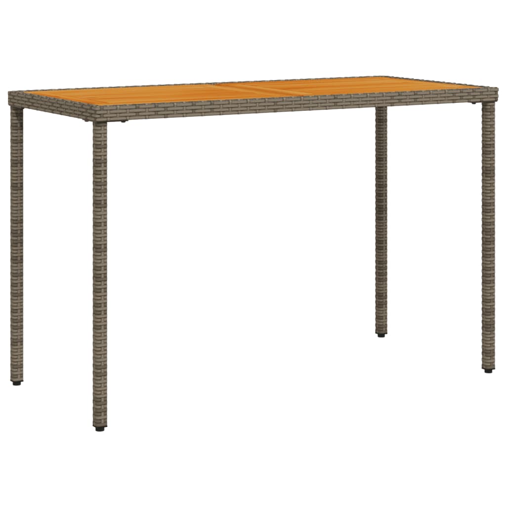 Vrtni stol s pločom od drva bagrema sivi 115x54x74 cm poliratan