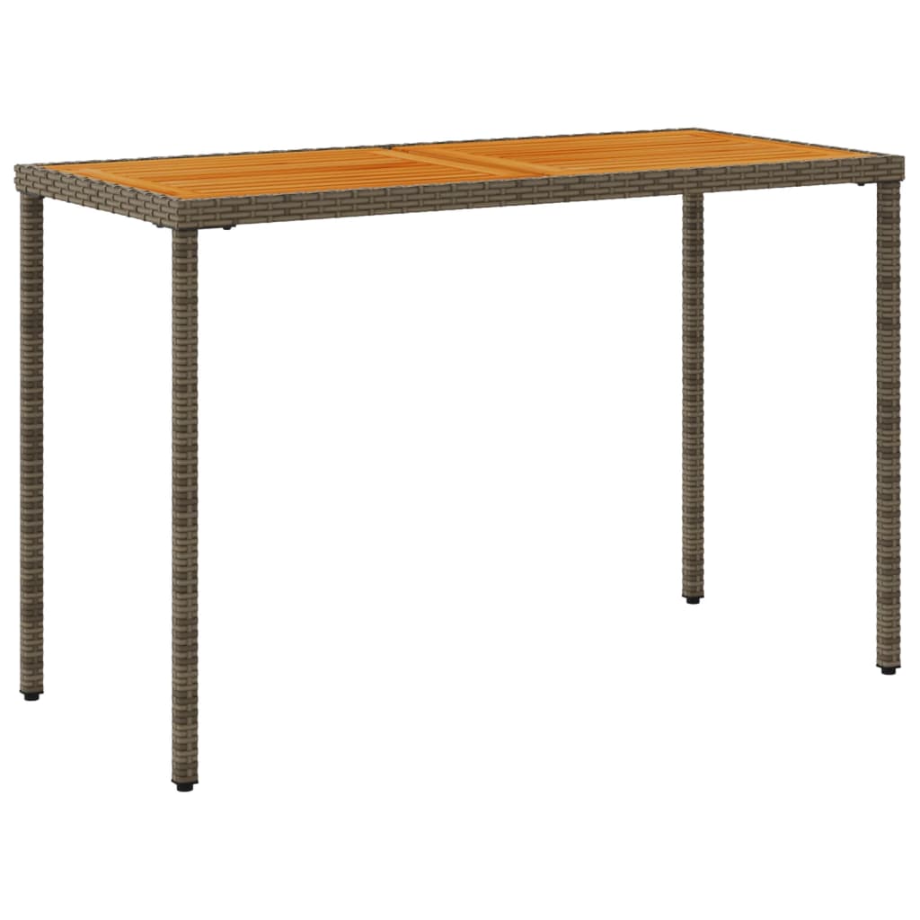 Vrtni stol s pločom od drva bagrema sivi 115x54x74 cm poliratan