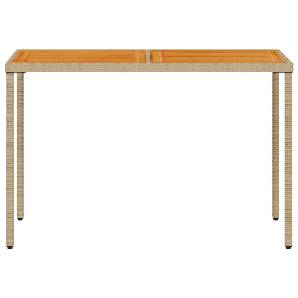 Vrtni stol s pločom od drva bagrema crni 115x54x74 cm poliratan
