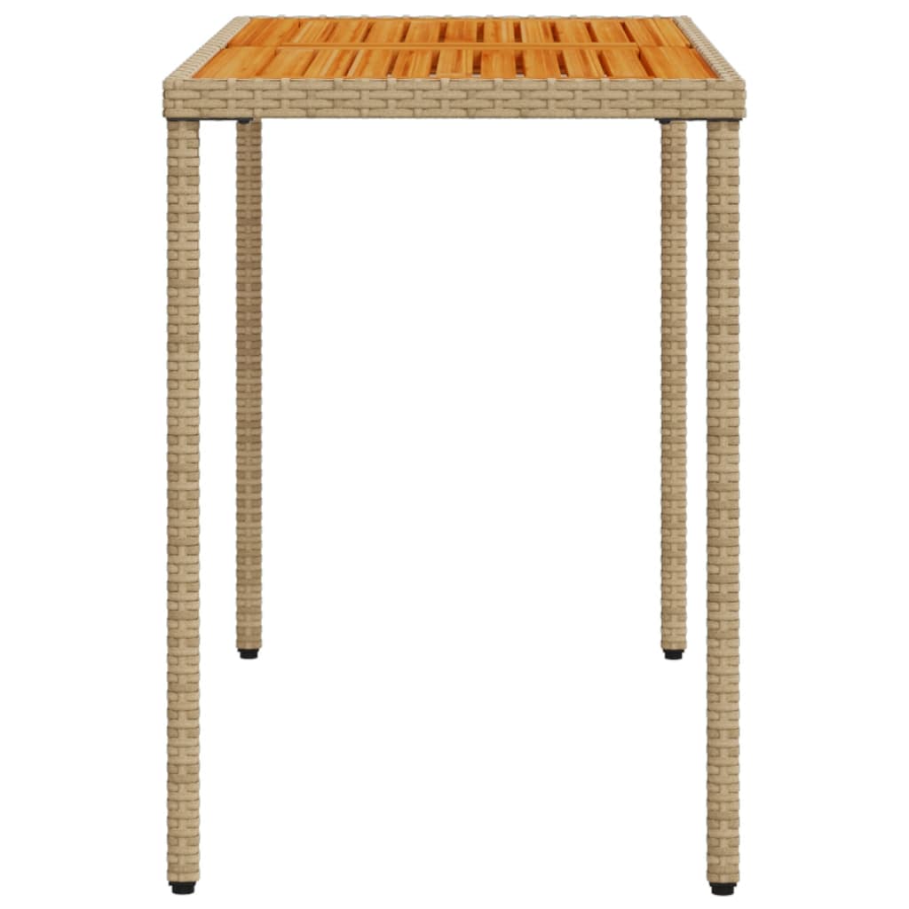 Vrtni stol s pločom od drva bagrema crni 115x54x74 cm poliratan