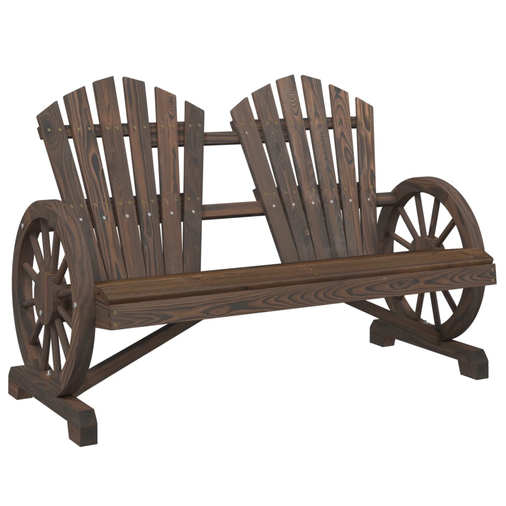 Vrtni dvosjed Adirondack od masivne jelovine
