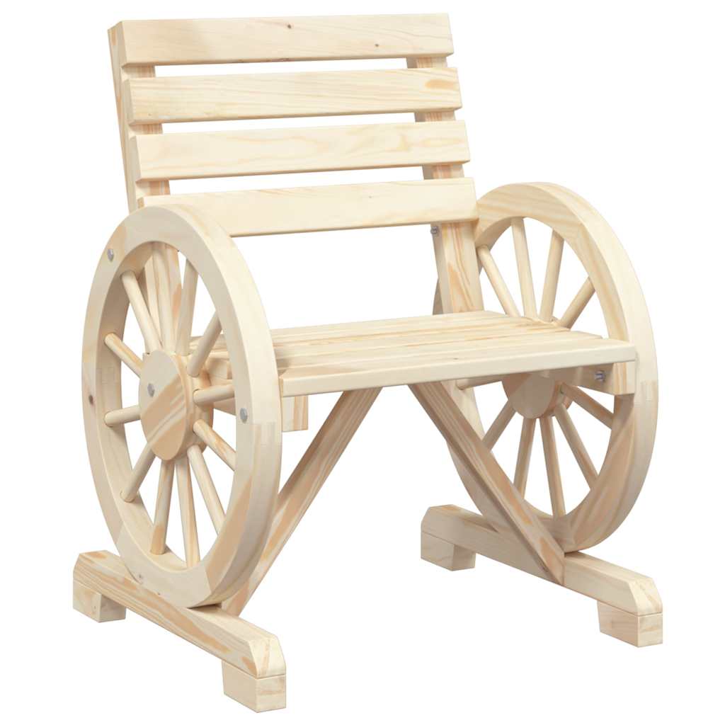 Vrtne stolice 2 kom 58 x 58 x 78,5 cm od masivne jelovine