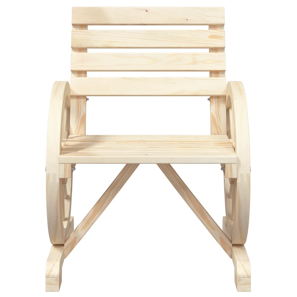 Vrtne stolice 2 kom 58 x 58 x 78,5 cm od masivne jelovine