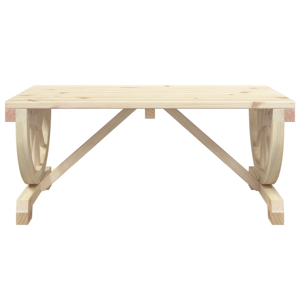 Vrtni stolić za kavu 90 x 50 x 40 cm od masivne jelovine