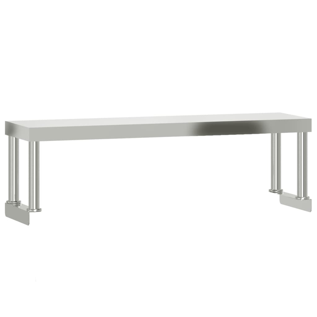Kuhinjski radni stol s policom 110x55x120 cm nehrđajući čelik