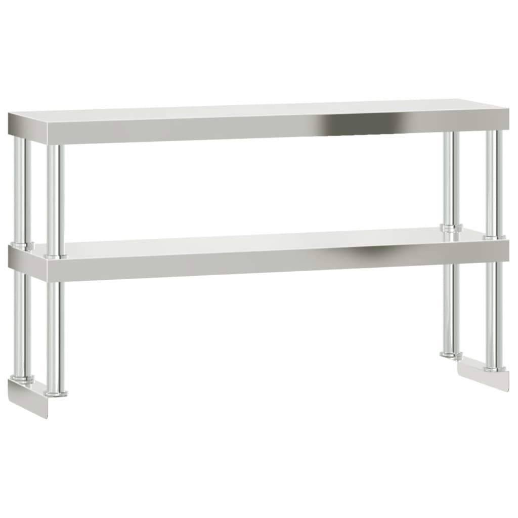 Kuhinjski radni stol s policom 110x55x150 cm nehrđajući čelik
