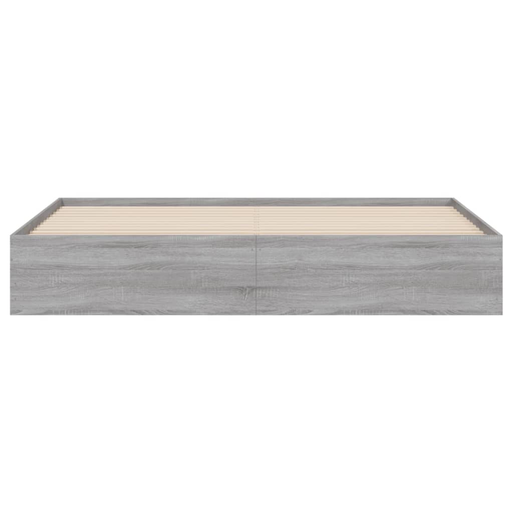 Okvir za krevet s ladicama boja hrasta 160x200 cm drveni