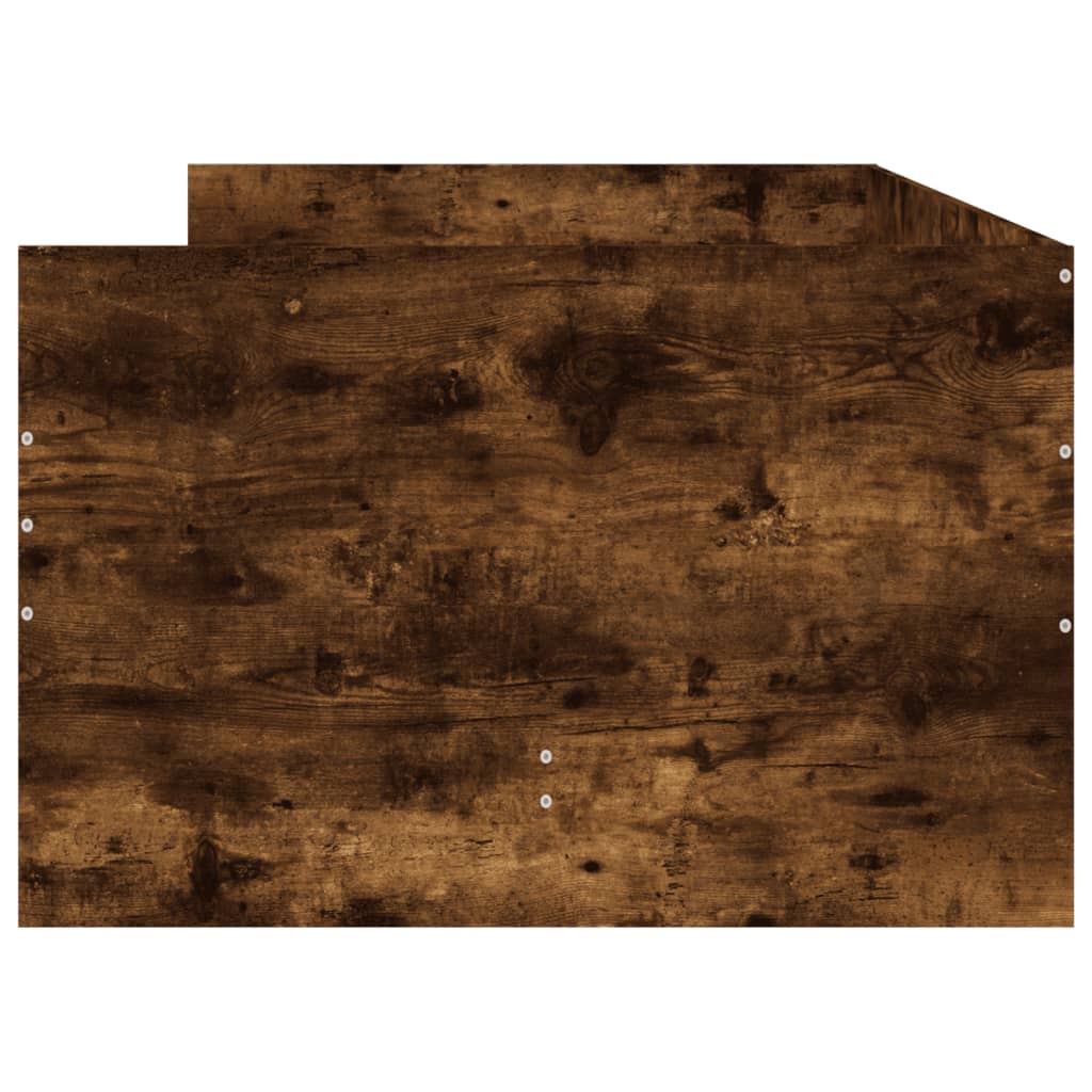 Okvir kreveta s ladicama boja dimljenog hrasta 90x200 cm