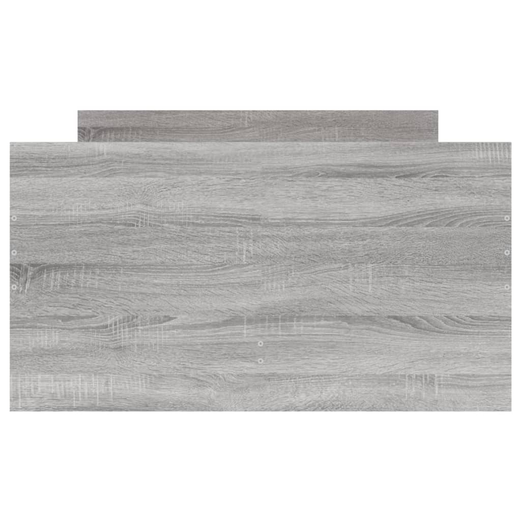 Okvir kreveta s ladicama siva boja hrasta 100 x 200 cm