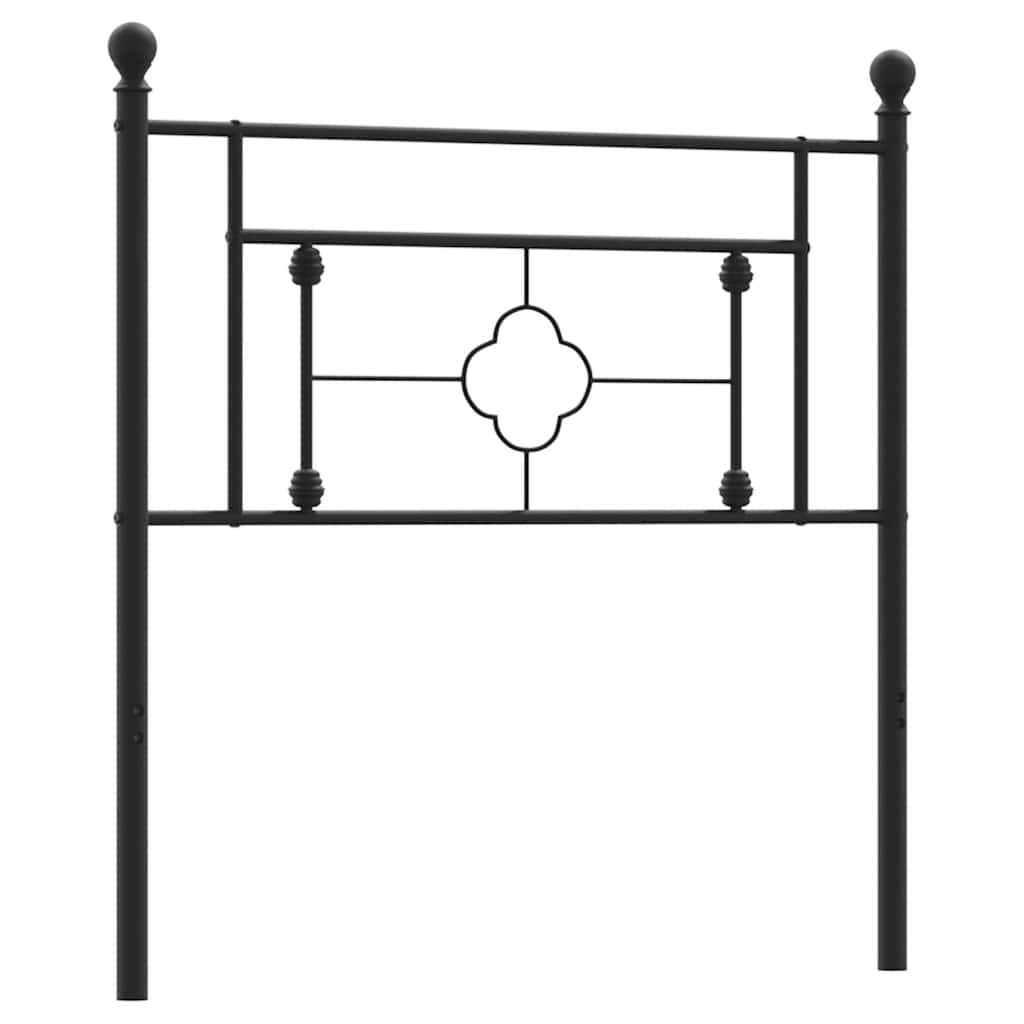 Metalno zamjensko uzglavlje crno 100 cm