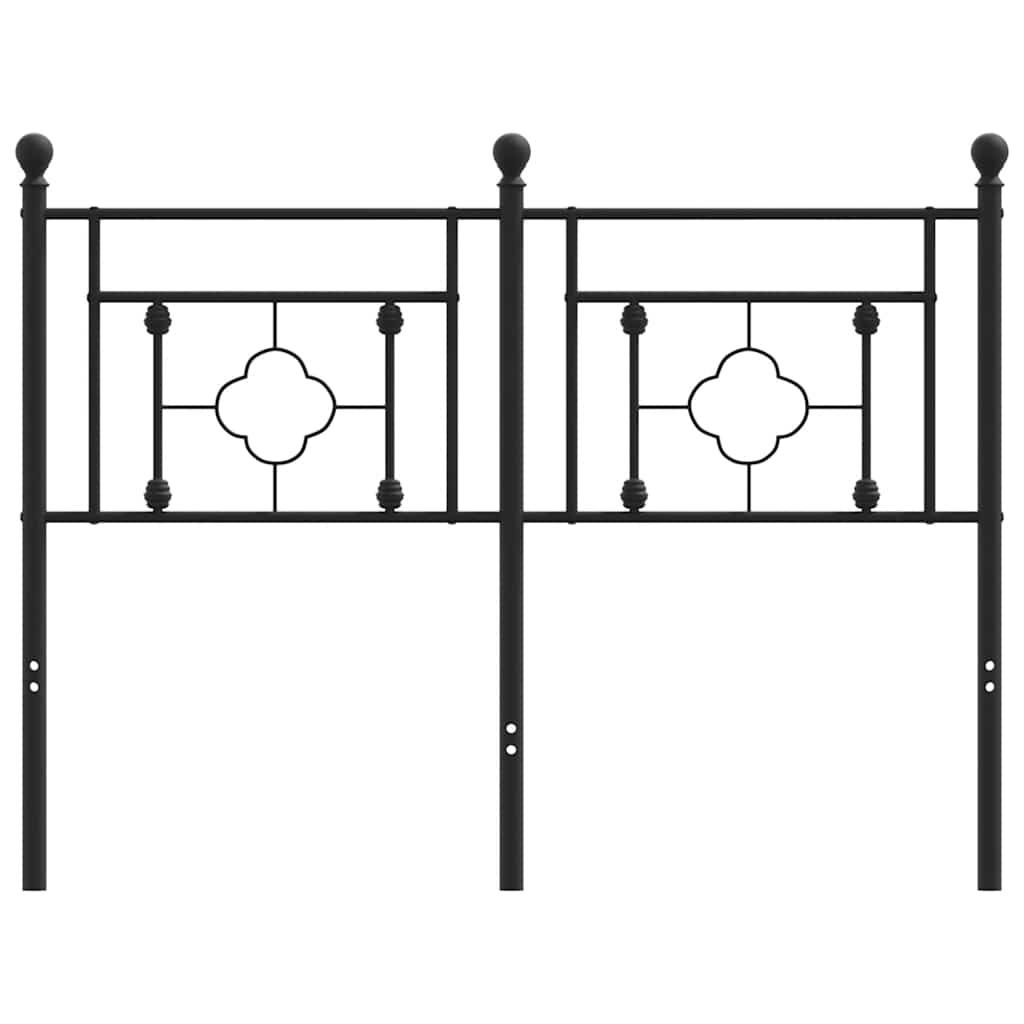 Metalno zamjensko uzglavlje crno 120 cm