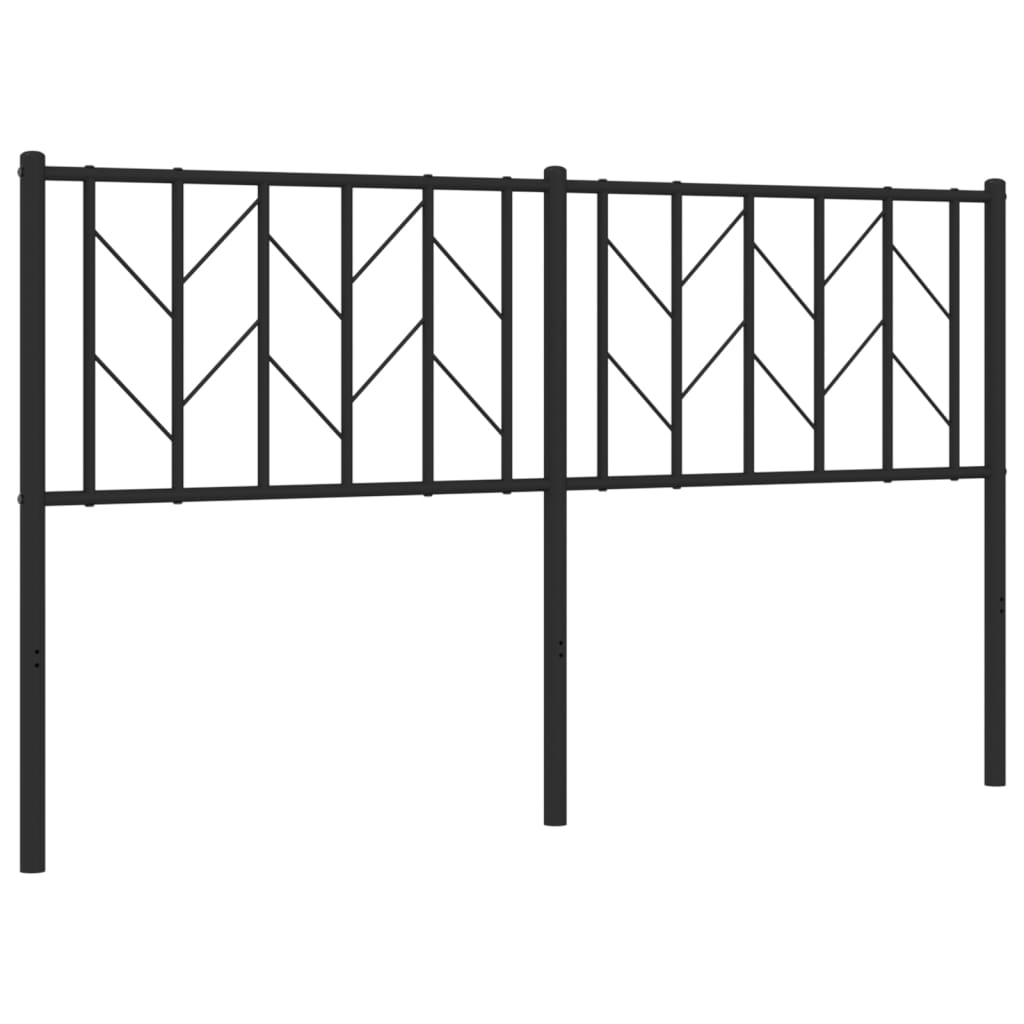 Metalno zamjensko uzglavlje crno 150 cm