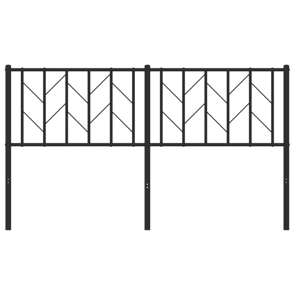 Metalno zamjensko uzglavlje crno 150 cm