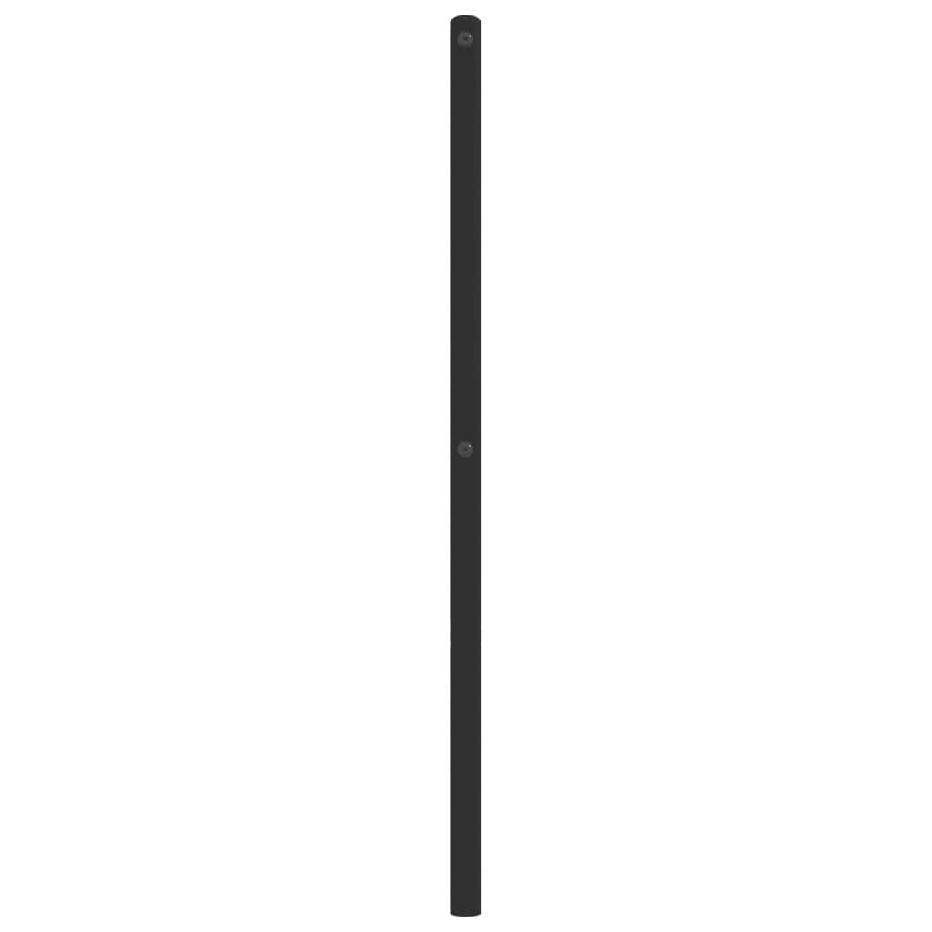 Metalno zamjensko uzglavlje crno 150 cm