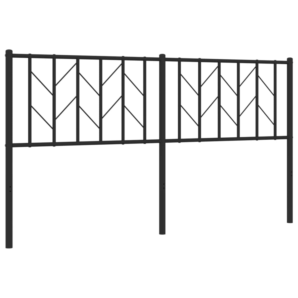 Metalno zamjensko uzglavlje crno 160 cm