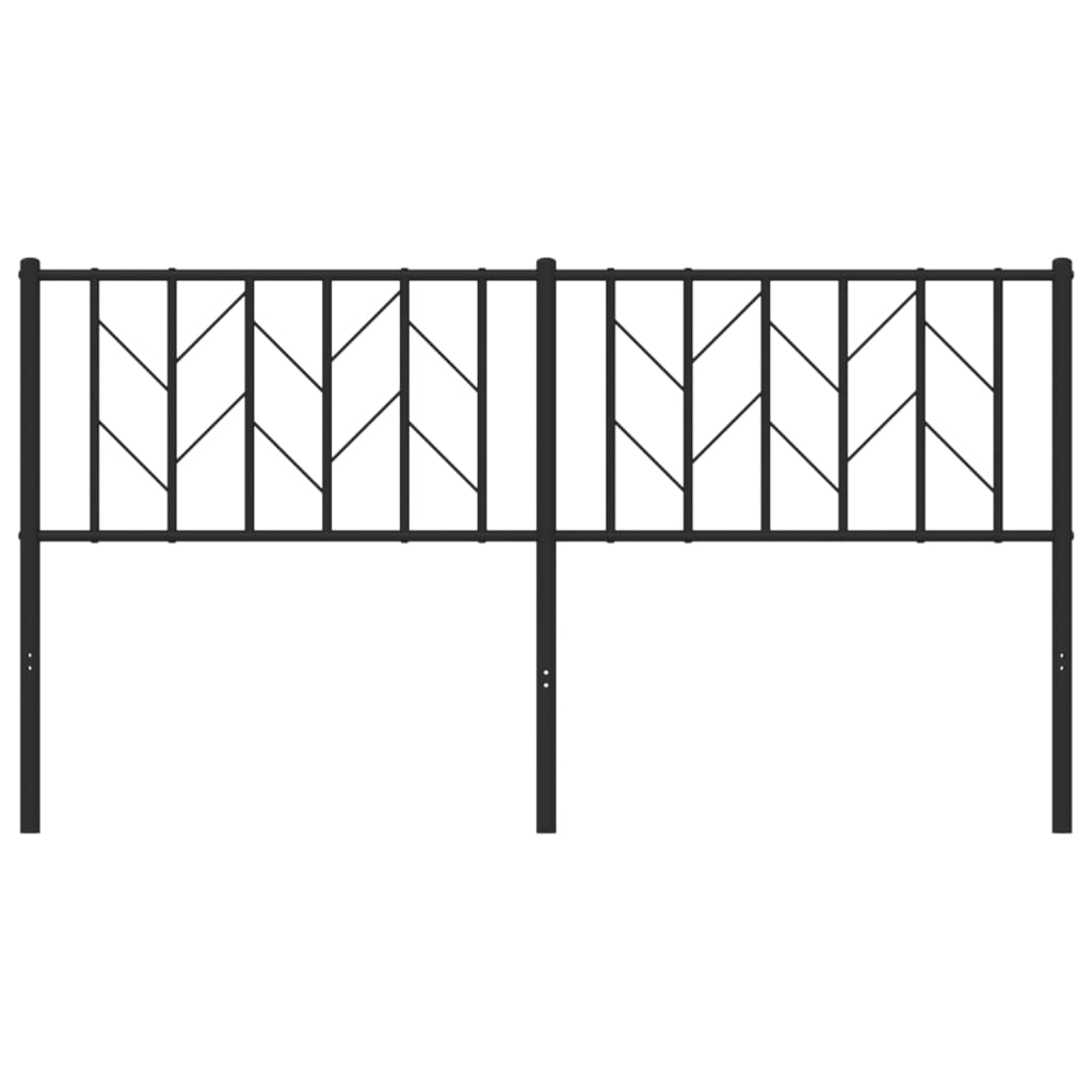 Metalno zamjensko uzglavlje crno 160 cm