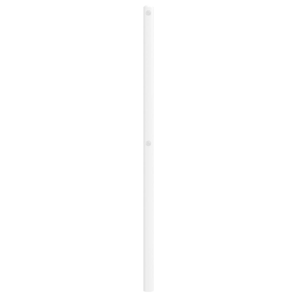 Metalno uzglavlje za krevet, bijelo, 75 cm