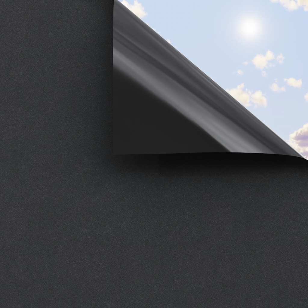 Prozorske folije statične 3 kom matirane crne PVC