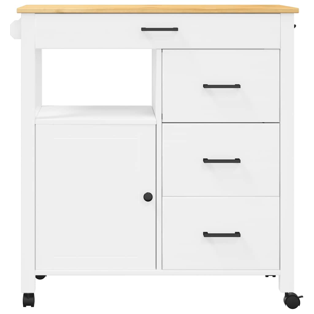 Kuhinjska kolica MONZA 84 x 40 x 88,5 cm od masivne borovine