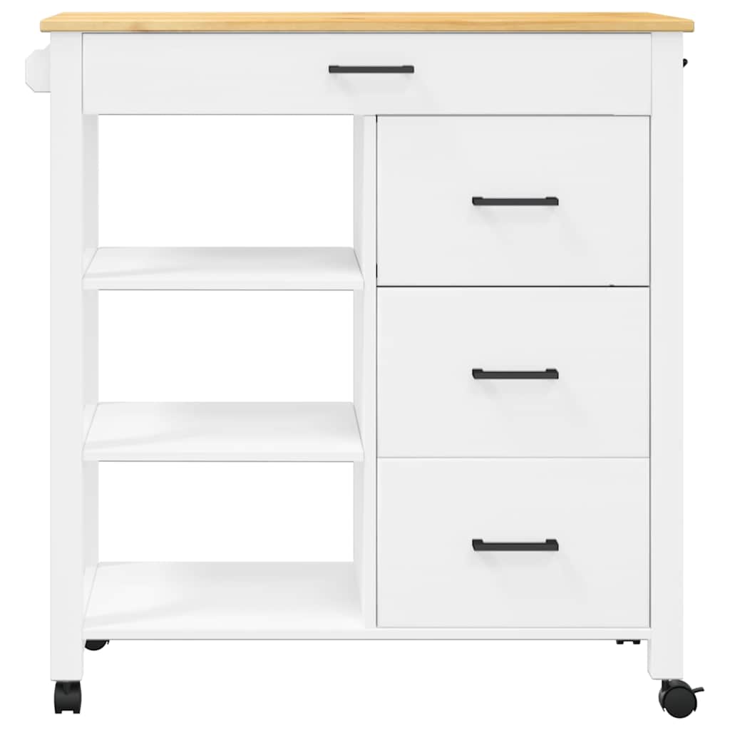 Kuhinjska kolica MONZA 84 x 40 x 88,5 cm od masivne borovine