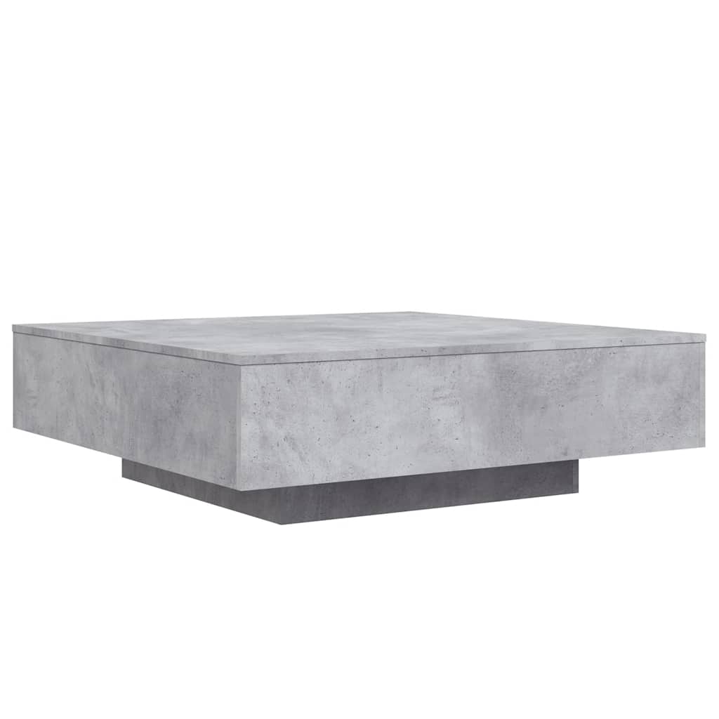 Stolić za kavu boja betona 100x100x31 cm konstruirano drvo