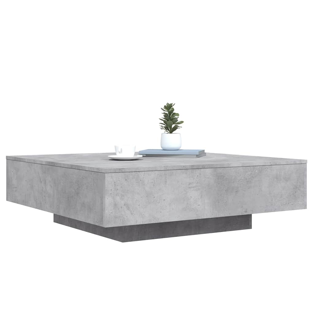 Stolić za kavu boja betona 100x100x31 cm konstruirano drvo