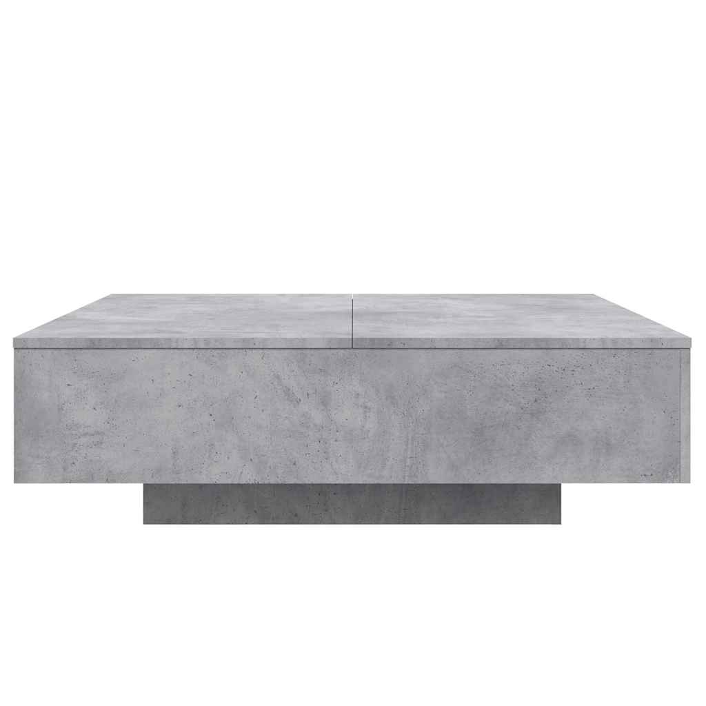 Stolić za kavu boja betona 100x100x31 cm konstruirano drvo
