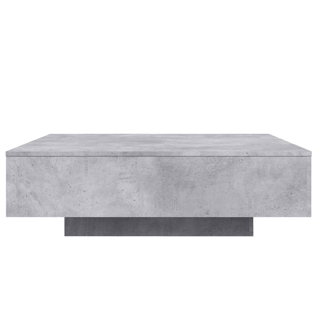 Stolić za kavu boja betona 100x100x31 cm konstruirano drvo