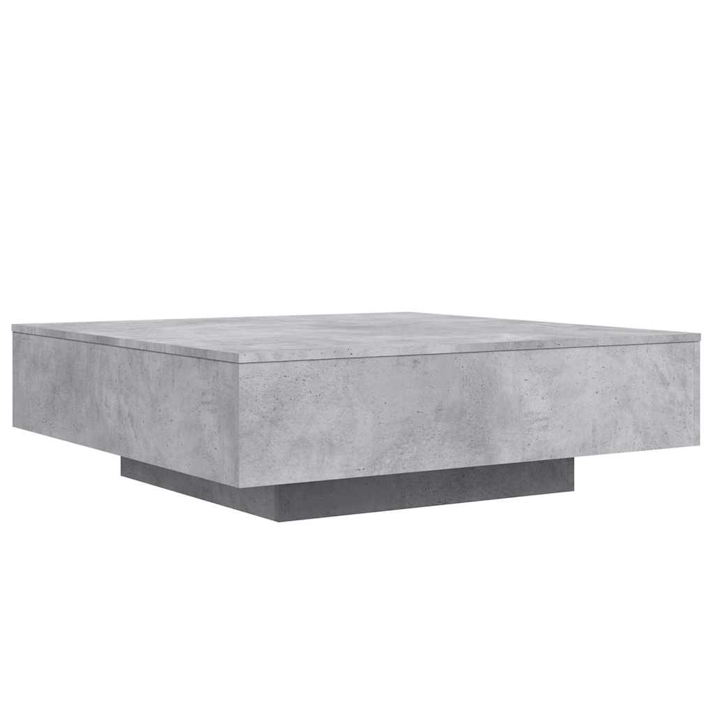 Stolić za kavu boja betona 100x100x31 cm konstruirano drvo