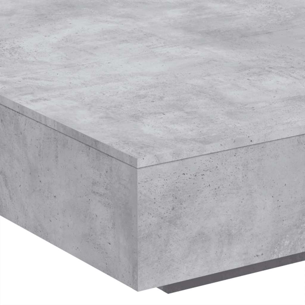 Stolić za kavu boja betona 100x100x31 cm konstruirano drvo