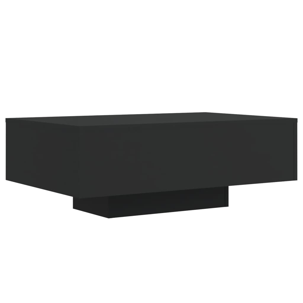 Stolić za kavu s LED svjetlima crni 85x55x31 cm