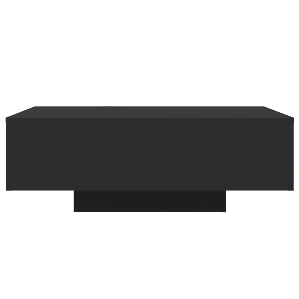 Stolić za kavu s LED svjetlima crni 85x55x31 cm
