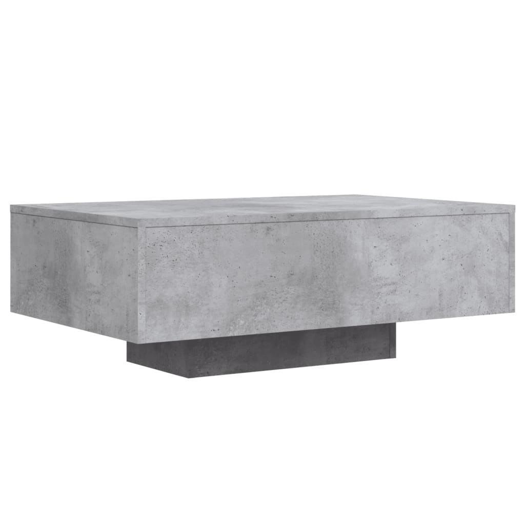 Stolić za kavu s LED svjetlima sivi boja betona 85x55x31 cm