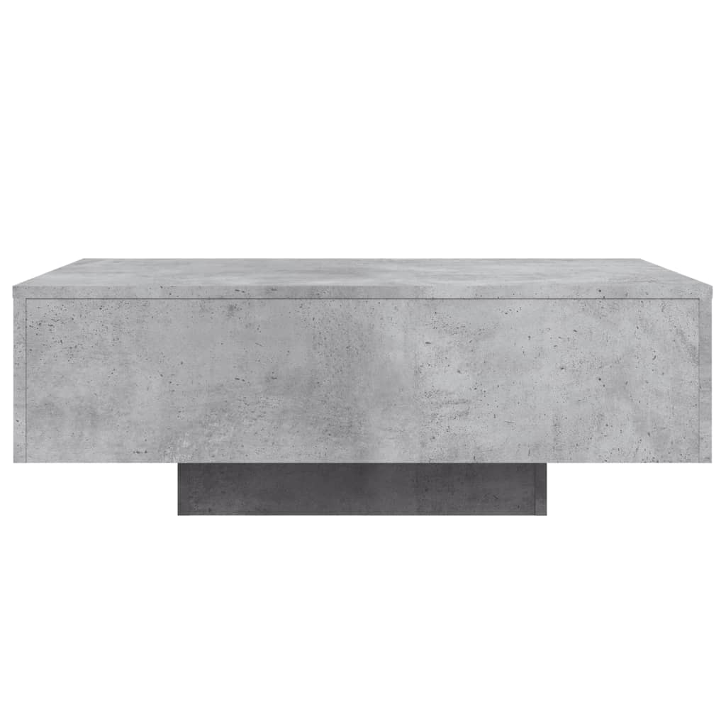 Stolić za kavu s LED svjetlima sivi boja betona 85x55x31 cm