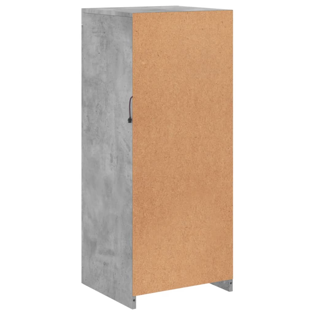 Komoda s LED svjetlima siva boja betona 41x37x100 cm