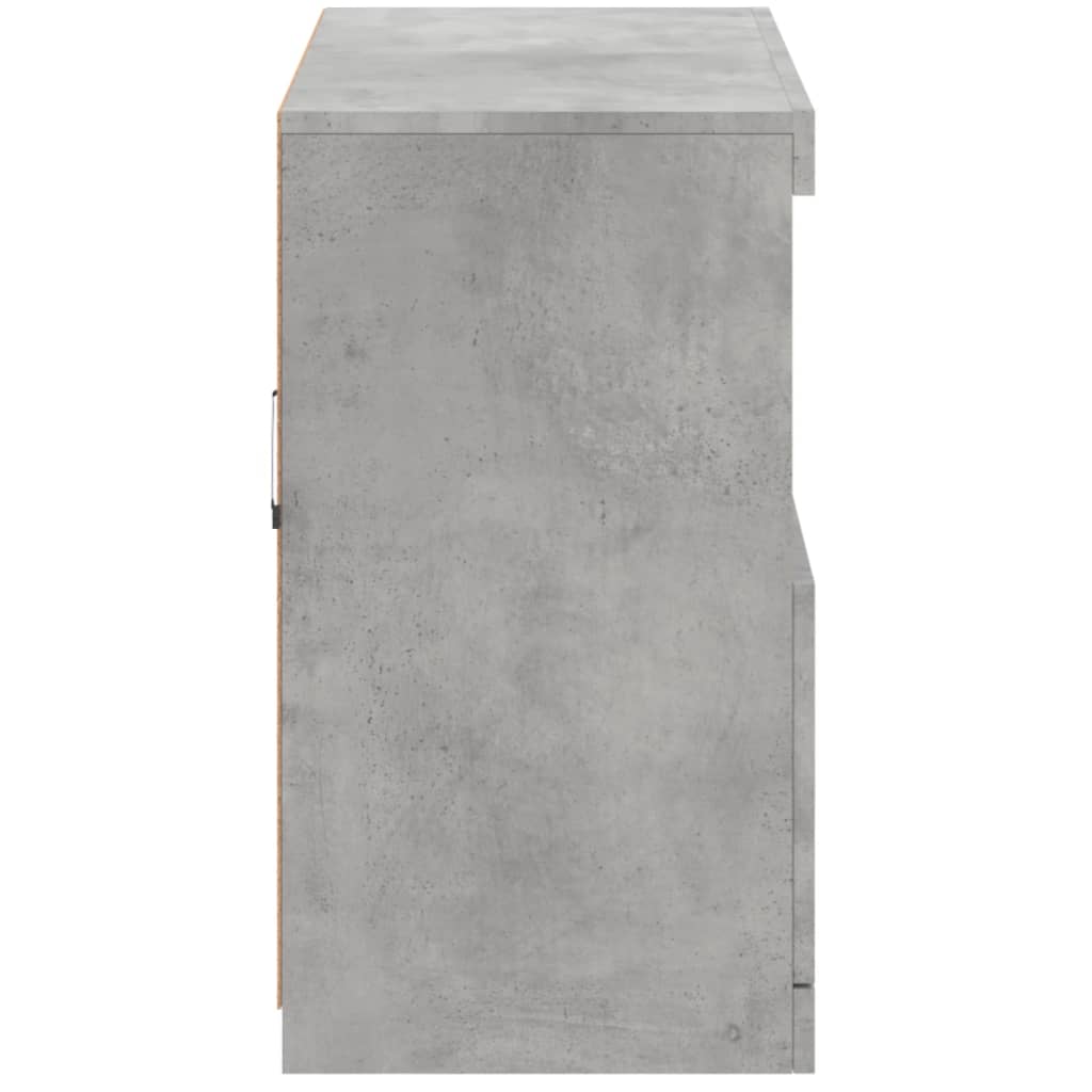 Komoda s LED svjetlima siva boja betona 81x37x67 cm