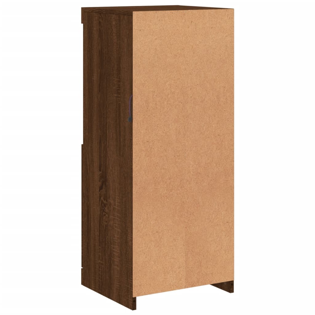 Komoda s LED svjetlima boja smeđeg hrasta 41x37x100 cm