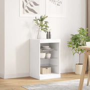 Komoda s LED svjetlima bijela 41x37x67 cm