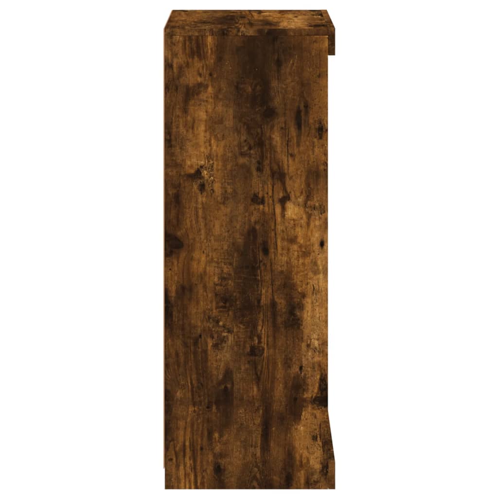 Komoda s LED svjetlima boja dimljenog hrasta 41x37x100 cm