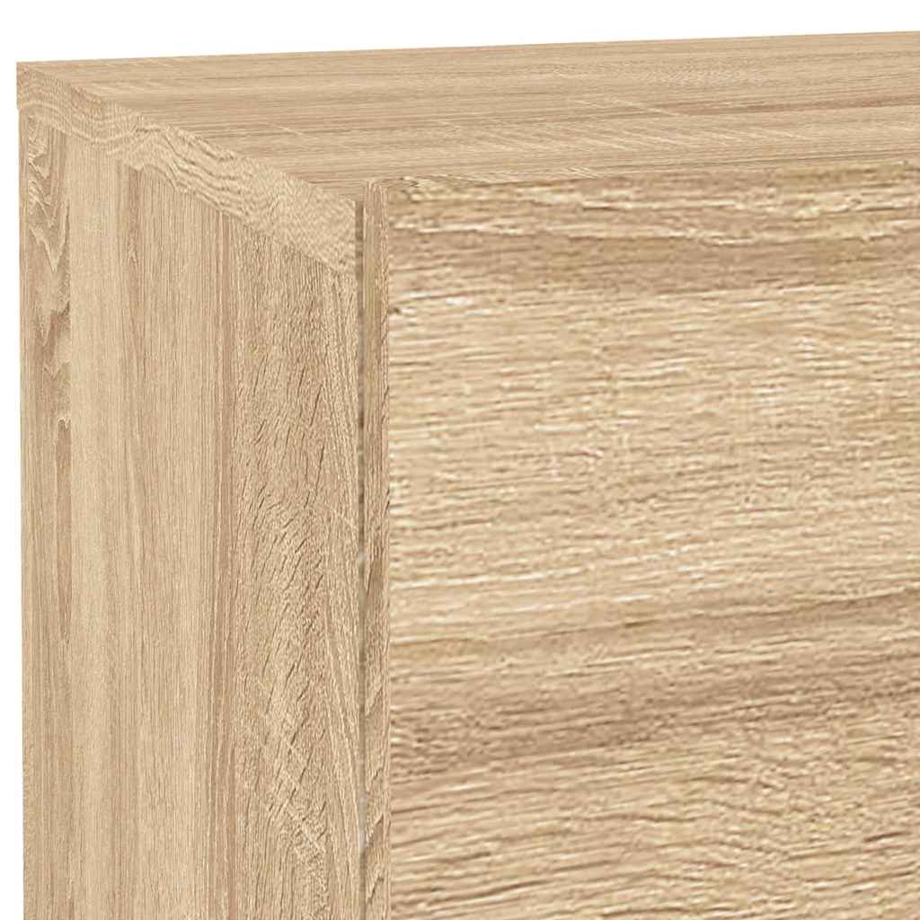 Noćni ormarić s LED svjetlima boja hrasta sonome 70x36x40,5 cm