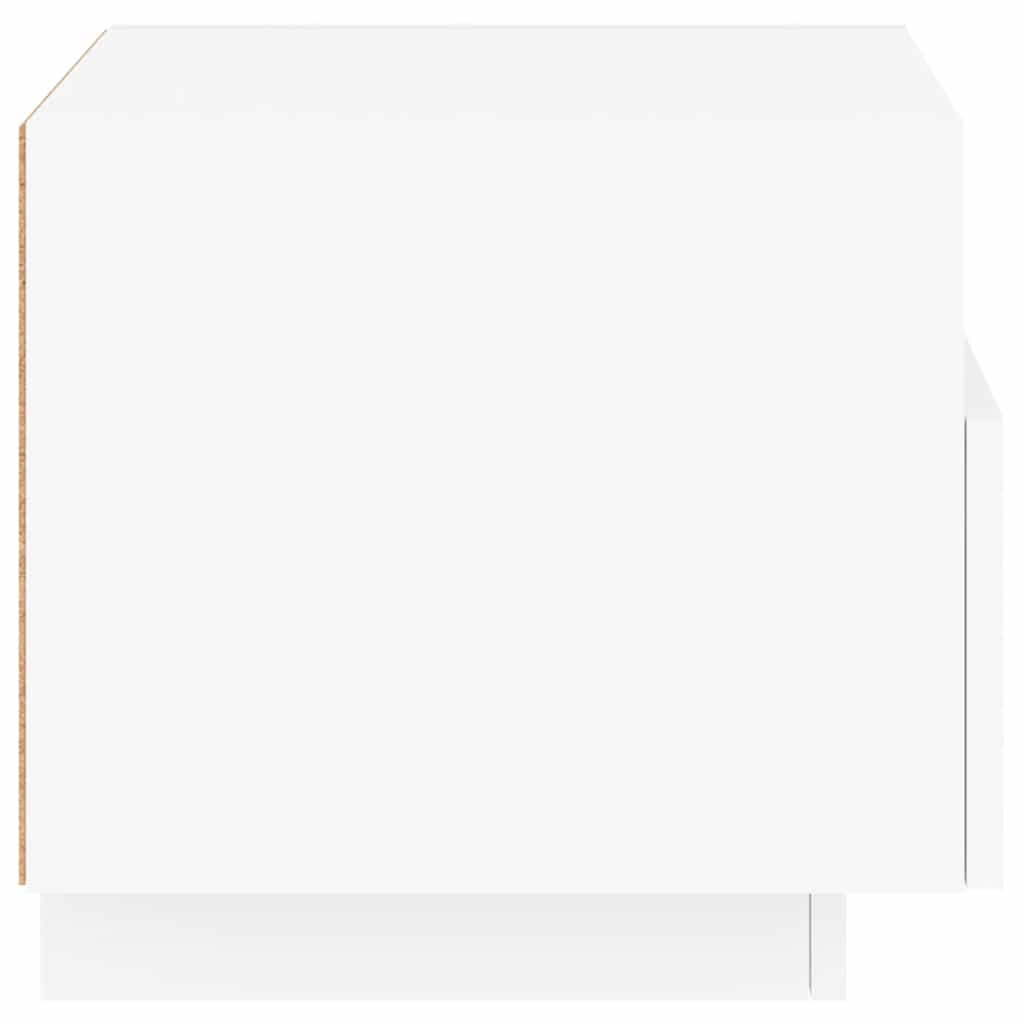 Noćni ormarići s LED svjetlima 2 kom bijeli 40 x 39 x 37 cm