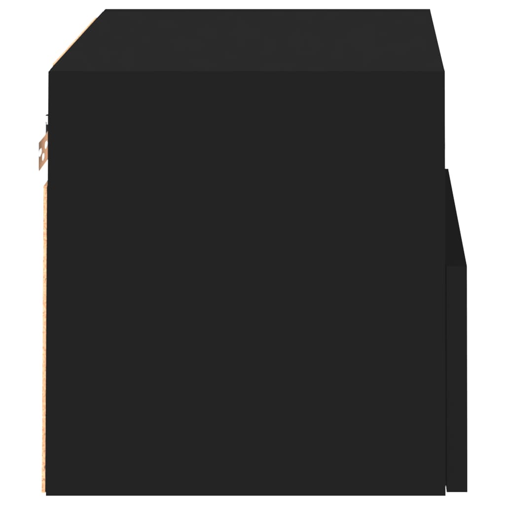 Zidni TV ormarići 2 kom crni 40 x 30 x 30 cm konstruirano drvo
