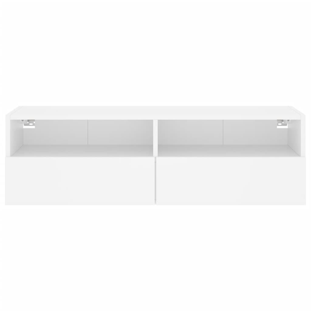 Zidni TV ormarić bijeli 100 x 30 x 30 cm od konstruiranog drva