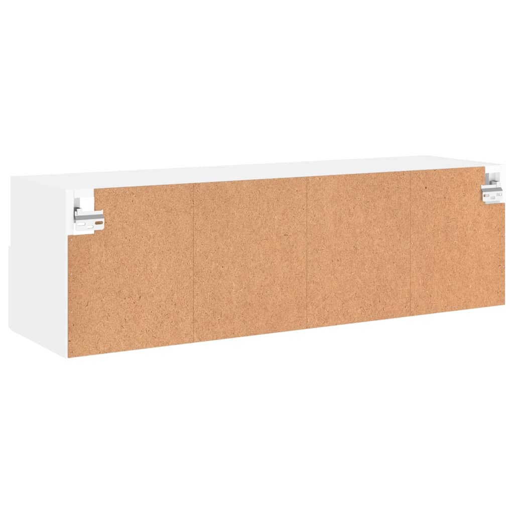 Zidni TV ormarić bijeli 100 x 30 x 30 cm od konstruiranog drva