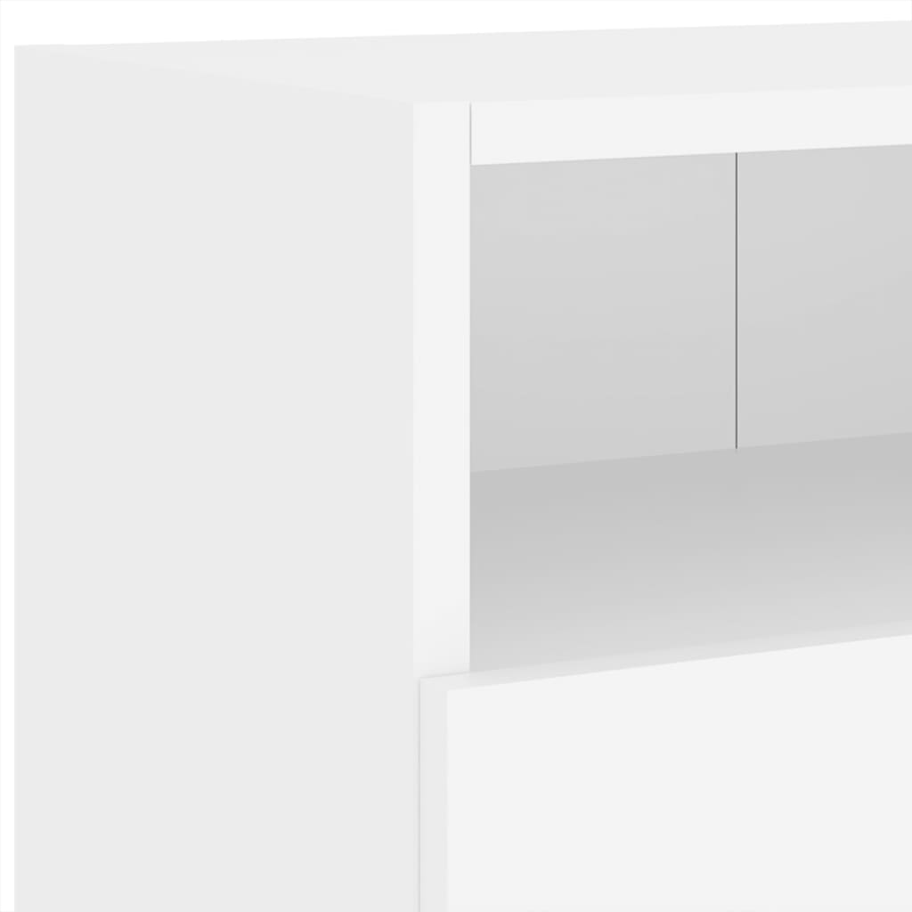 Zidni TV ormarić bijeli 100 x 30 x 30 cm od konstruiranog drva