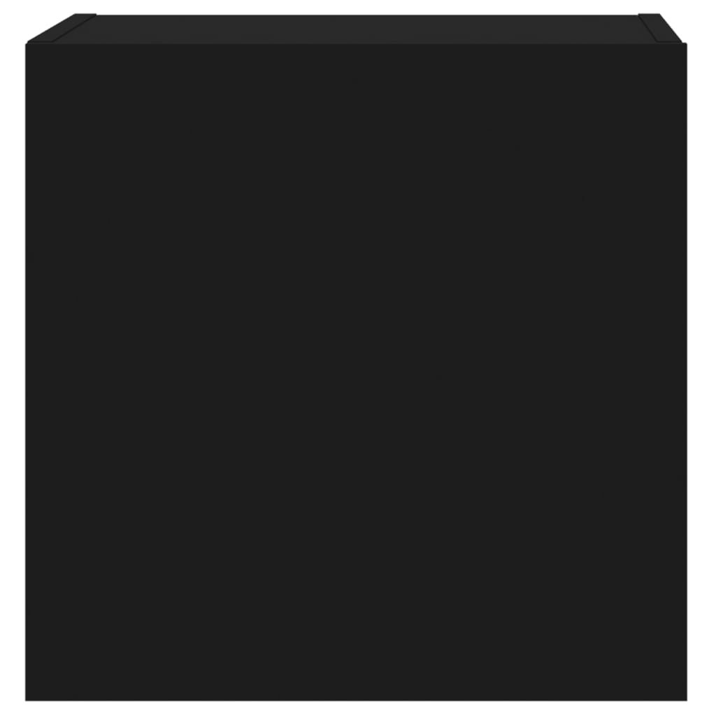 Zidni TV ormarići 2 kom crni 40,5x30x40 cm konstruirano drvo